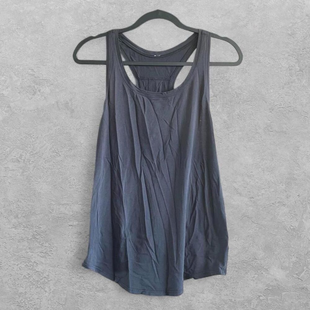 Lululemon Womens Love Tank Pleated Dark Gray Size 6